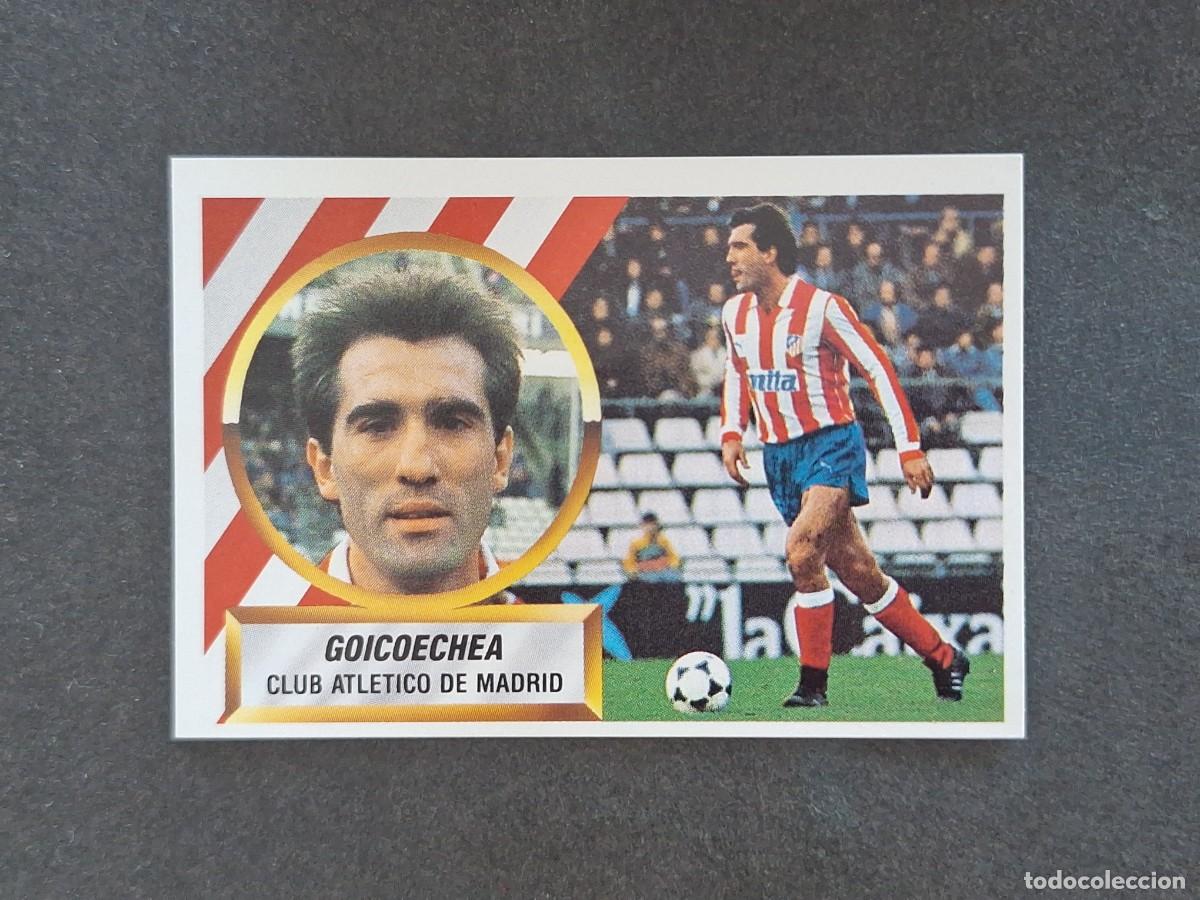 Football Stickers: L5 GOICOECHEA ATLETICO DE MADRID LIGA ESTE 1988 1989 88 89 NUNCA PEGADO SIN PEGAR