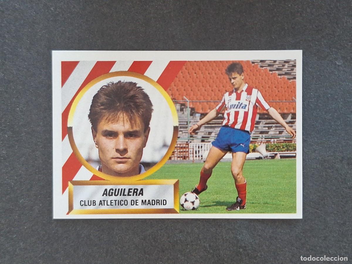 Football Stickers: L5 AGUILERA ATLETICO DE MADRID LIGA ESTE 1988 1989 88 89 NUNCA PEGADO SIN PEGAR