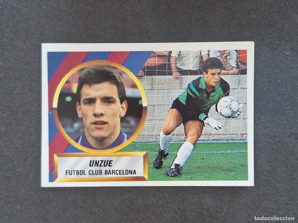 Cartes &agrave; collectionner de Football: L5 UNZUE F. C. BARCELONA LIGA ESTE 1988 1989 88 89 NUNCA PEGADO SIN PEGAR