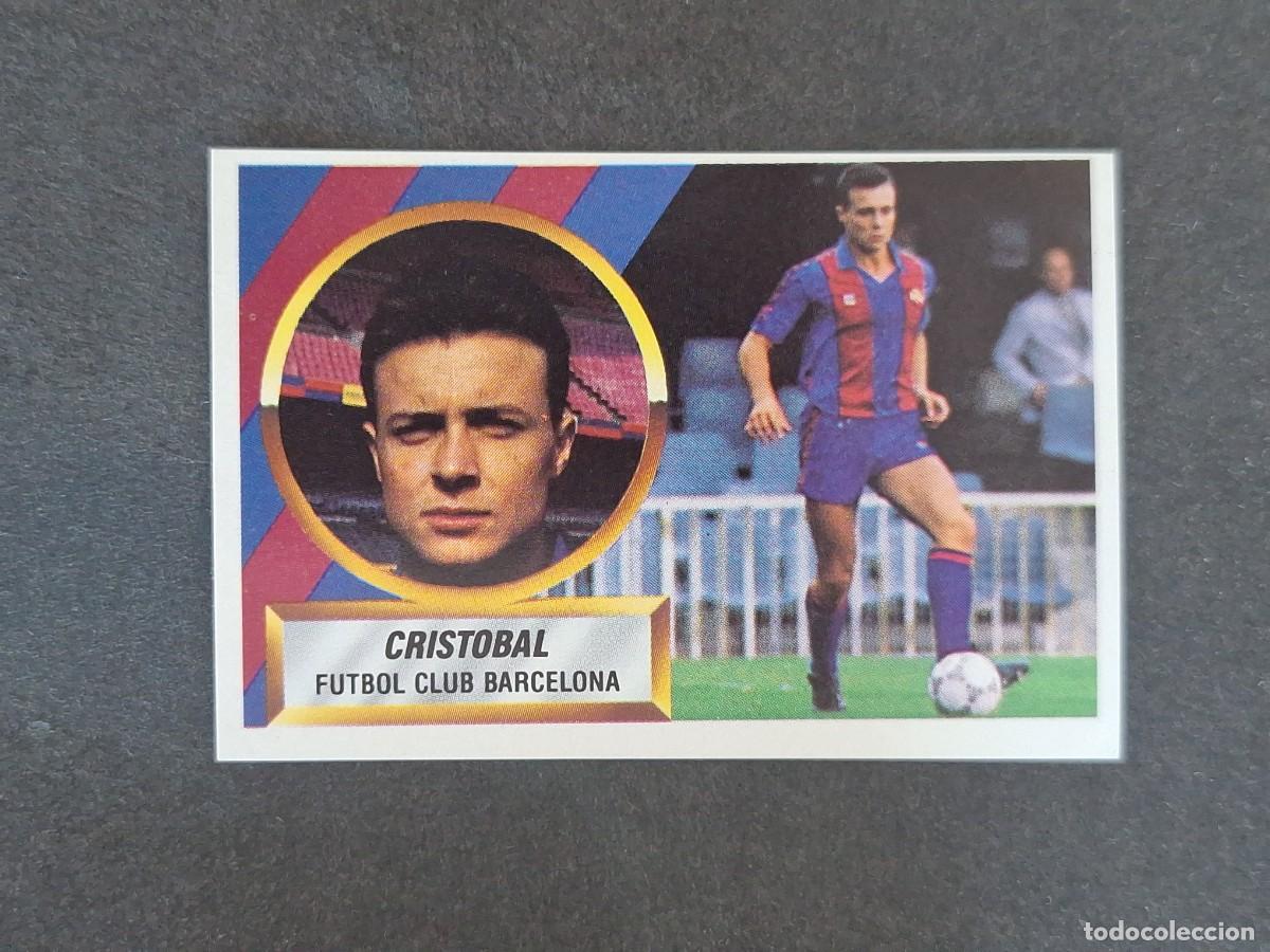 Cartes &agrave; collectionner de Football: L5 CRISTOBAL F. C. BARCELONA LIGA ESTE 1988 1989 88 89 NUNCA PEGADO SIN PEGAR