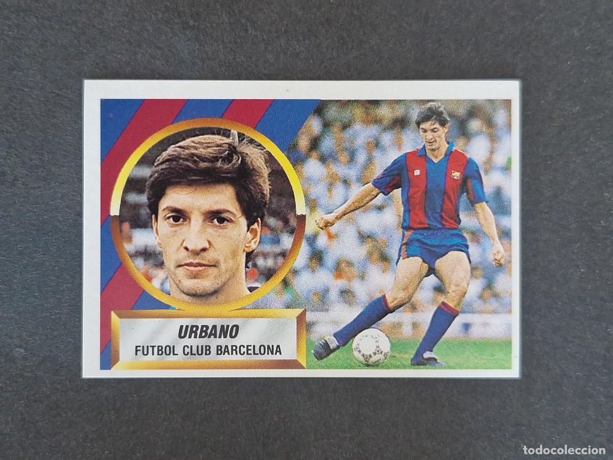 Cartes &agrave; collectionner de Football: L5 URBANO F. C. BARCELONA LIGA ESTE 1988 1989 88 89 NUNCA PEGADO SIN PEGAR