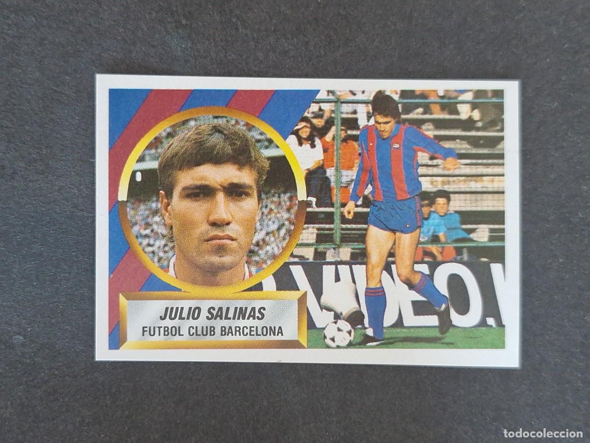 Cartes &agrave; collectionner de Football: L5 JULIO SALINAS F. C. BARCELONA LIGA ESTE 1988 1989 88 89 NUNCA PEGADO SIN PEGAR