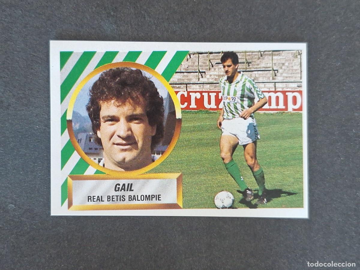 Figurine di Calcio: L5 GAIL REAL BETIS BALOMPIE LIGA ESTE 1988 1989 88 89 NUNCA PEGADO SIN PEGAR