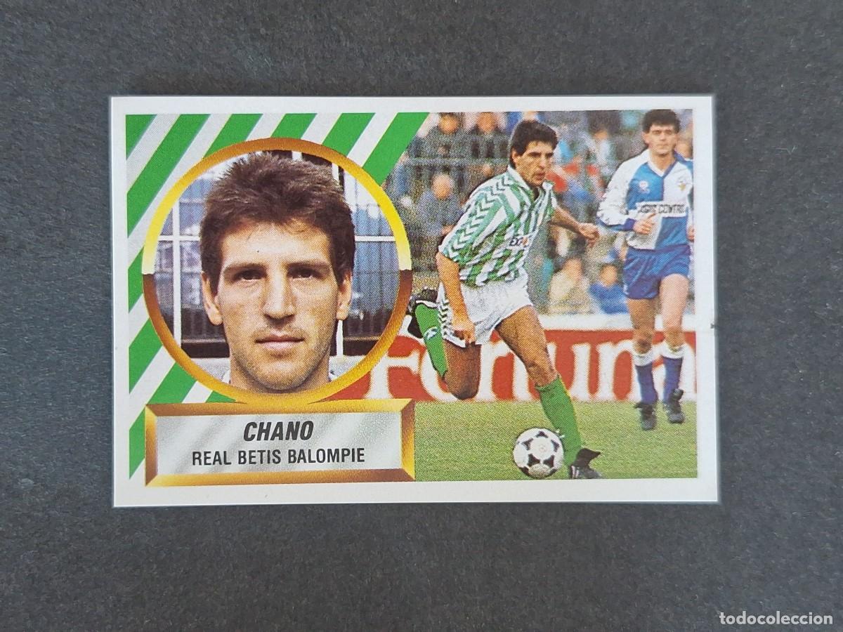 Figurine di Calcio: L5 CHANO REAL BETIS BALOMPIE LIGA ESTE 1988 1989 88 89 NUNCA PEGADO SIN PEGAR