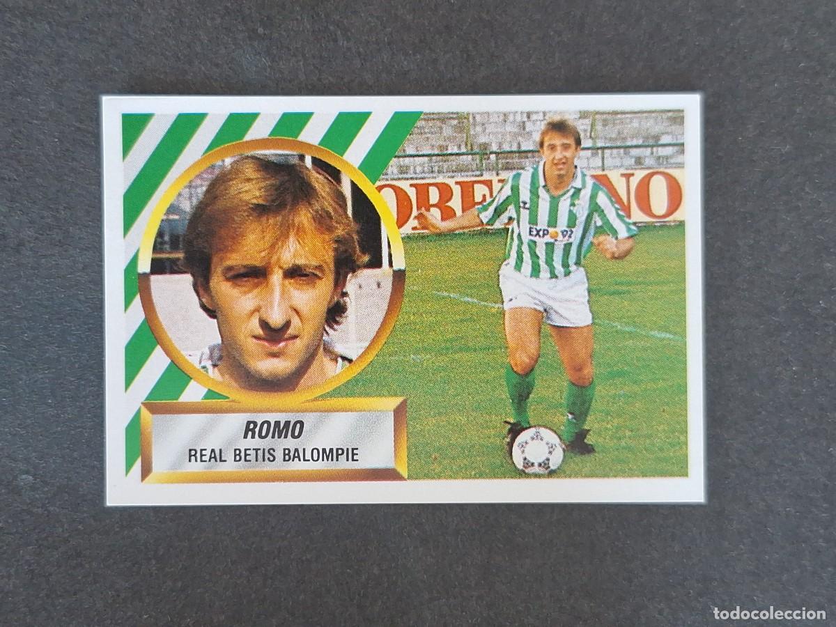 Fu&szlig;ball-Sticker: L5 ROMO REAL BETIS BALOMPIE LIGA ESTE 1988 1989 88 89 NUNCA PEGADO SIN PEGAR