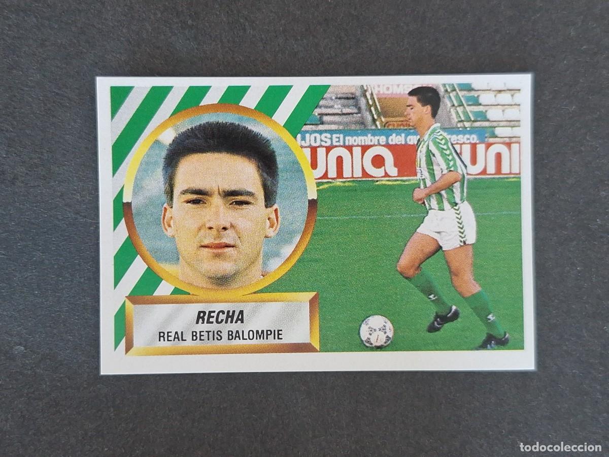Fu&szlig;ball-Sticker: L5 RECHA REAL BETIS BALOMPIE LIGA ESTE 1988 1989 88 89 NUNCA PEGADO SIN PEGAR