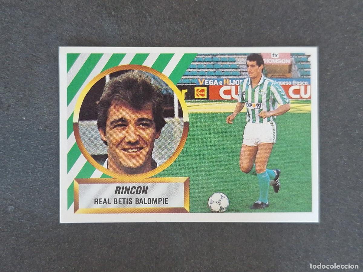 Fu&szlig;ball-Sticker: L5 RINCON REAL BETIS BALOMPIE LIGA ESTE 1988 1989 88 89 NUNCA PEGADO SIN PEGAR