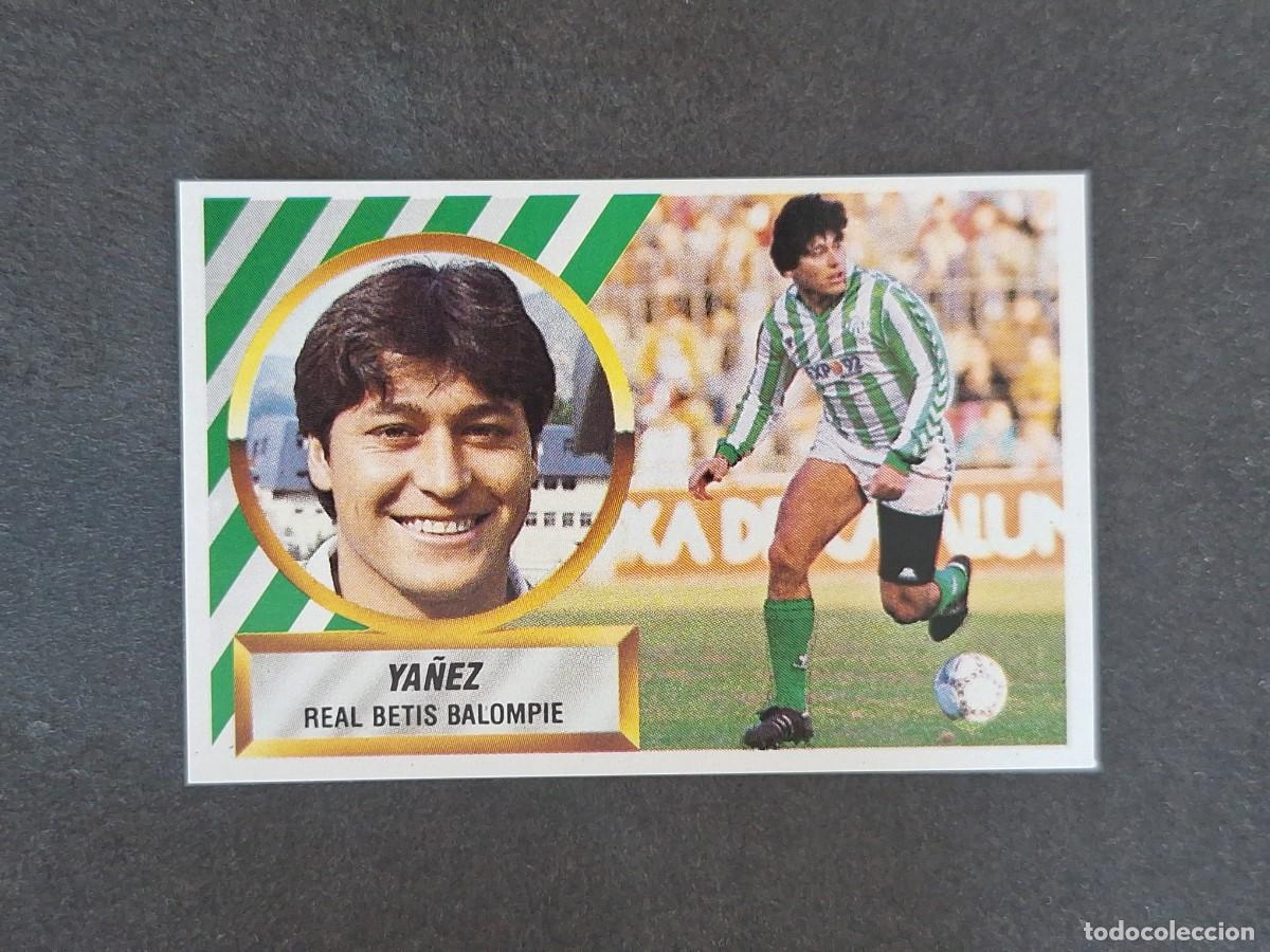 Fu&szlig;ball-Sticker: L5 YA&Ntilde;EZ REAL BETIS BALOMPIE LIGA ESTE 1988 1989 88 89 NUNCA PEGADO SIN PEGAR