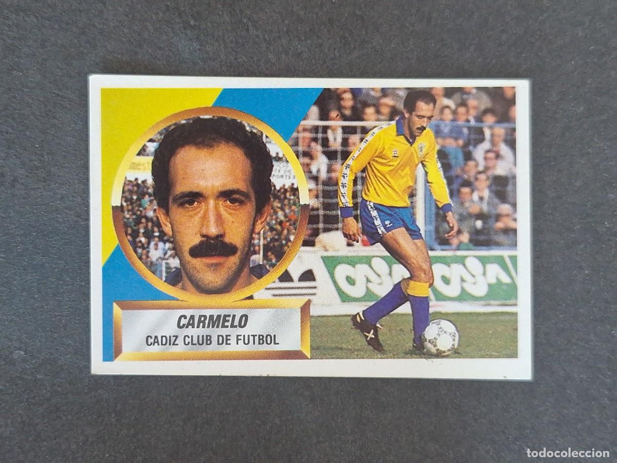 Fu&szlig;ball-Sticker: L5 CARMELO CADIZ C. F. LIGA ESTE 1988 1989 88 89 NUNCA PEGADO SIN PEGAR