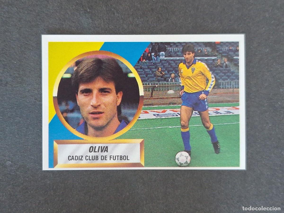 Football Stickers: L5 OLIVA CADIZ C. F. LIGA ESTE 1988 1989 88 89 NUNCA PEGADO SIN PEGAR