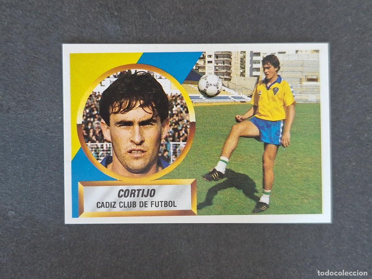 Football Stickers: L5 CORTIJO CADIZ C. F. LIGA ESTE 1988 1989 88 89 NUNCA PEGADO SIN PEGAR