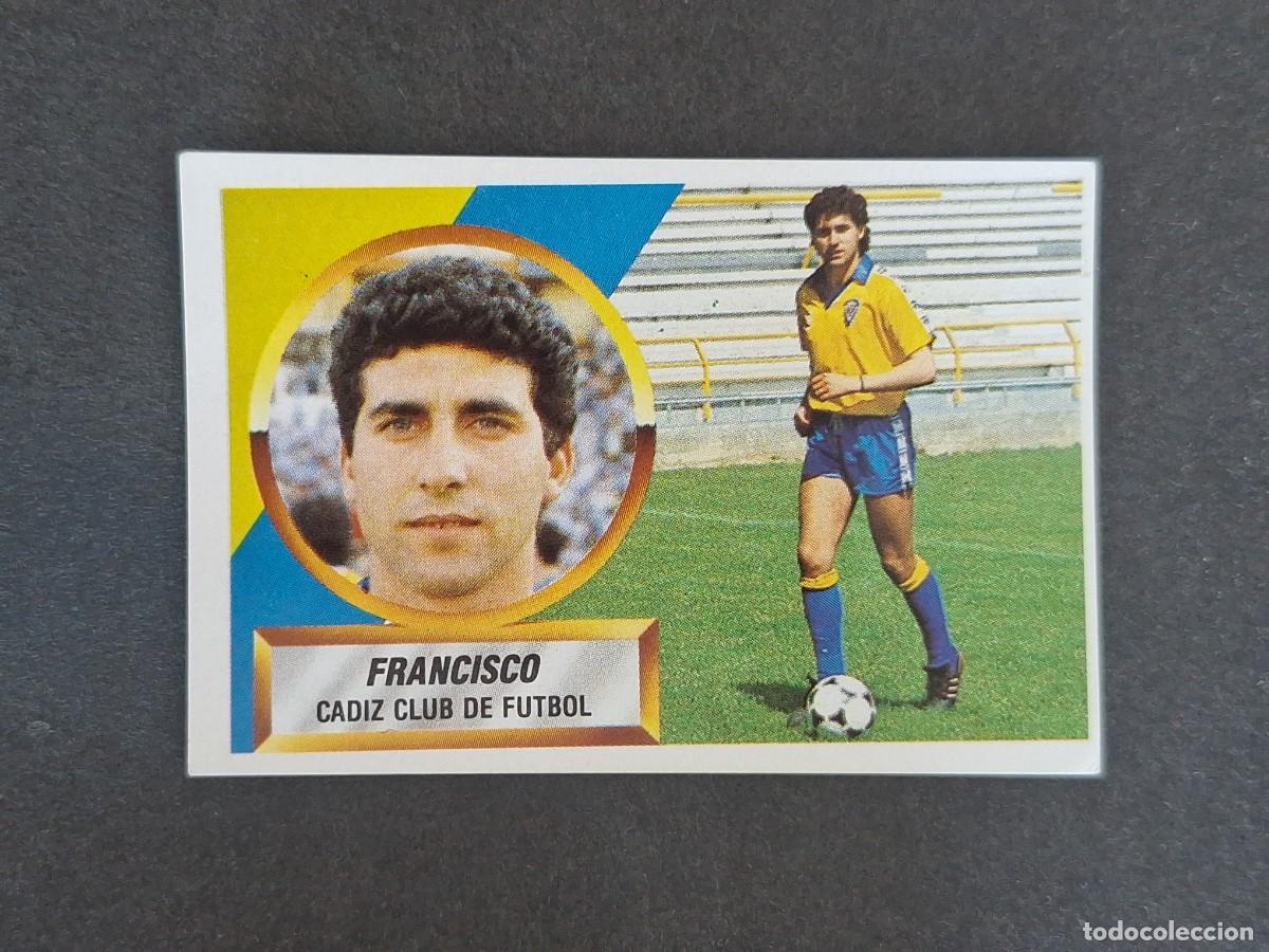 Football Stickers: L5 FRANCISCO CADIZ C. F. LIGA ESTE 1988 1989 88 89 NUNCA PEGADO SIN PEGAR
