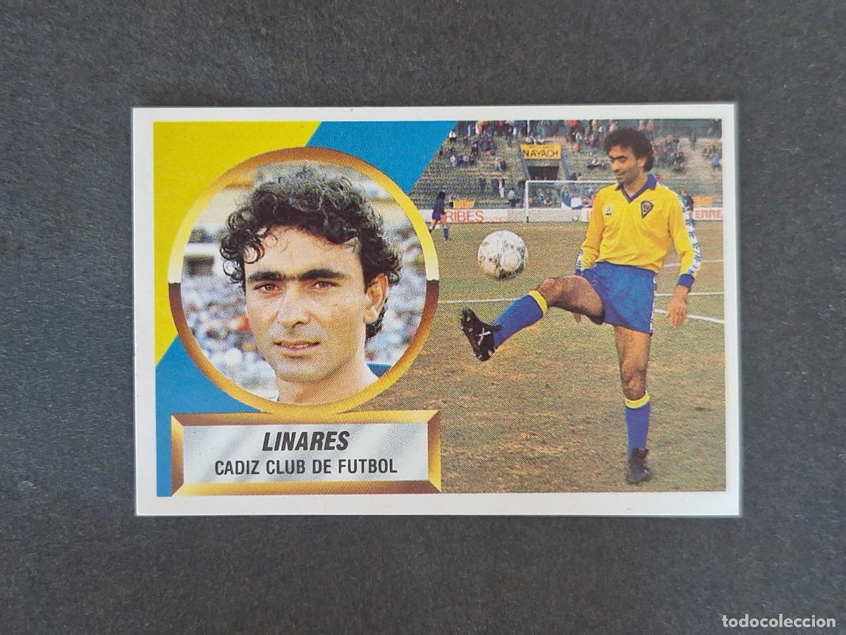 Fu&szlig;ball-Sticker: L5 LINARES CADIZ C. F. LIGA ESTE 1988 1989 88 89 NUNCA PEGADO SIN PEGAR