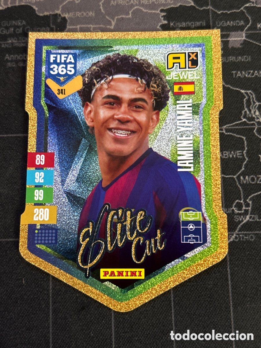 Cromos de f&uacute;tbol: 341 LAMINE YAMAL (BARCELONA) ELITE CUT PANINI ADRENALYN XL FIFA 365 2027 27