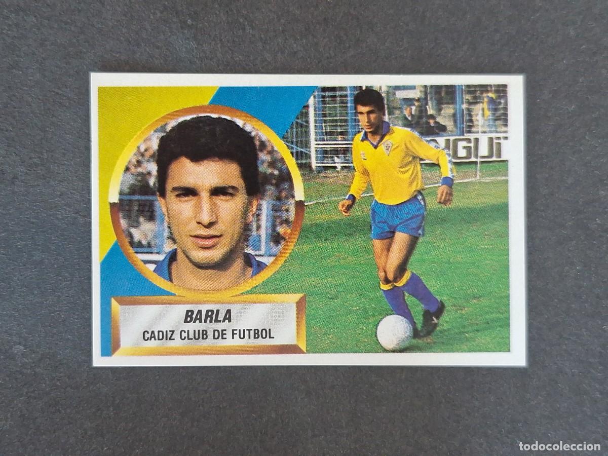 Fu&szlig;ball-Sticker: L5 BARLA CADIZ C. F. LIGA ESTE 1988 1989 88 89 NUNCA PEGADO SIN PEGAR