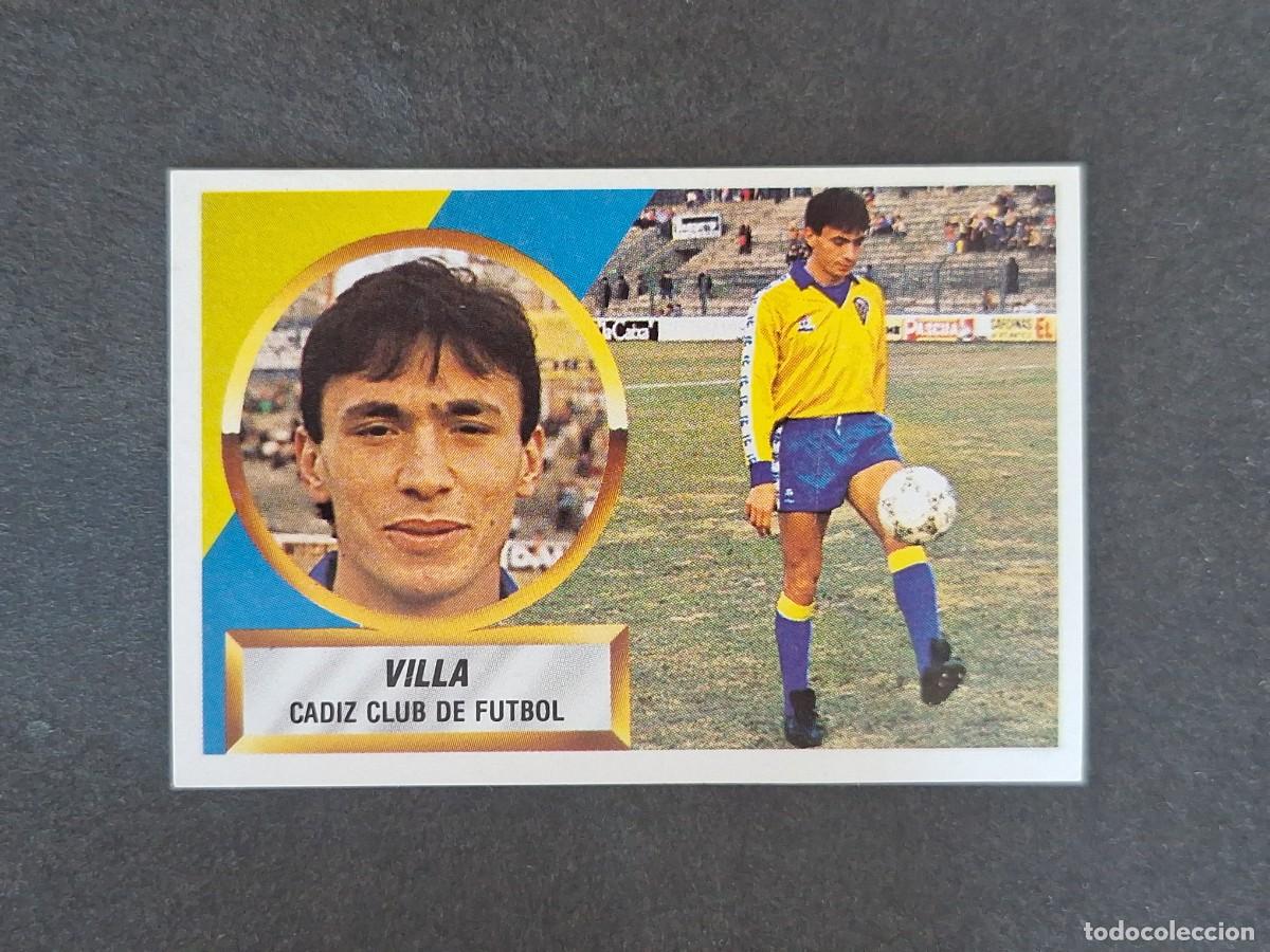 Fu&szlig;ball-Sticker: L5 VILLA CADIZ C. F. LIGA ESTE 1988 1989 88 89 NUNCA PEGADO SIN PEGAR