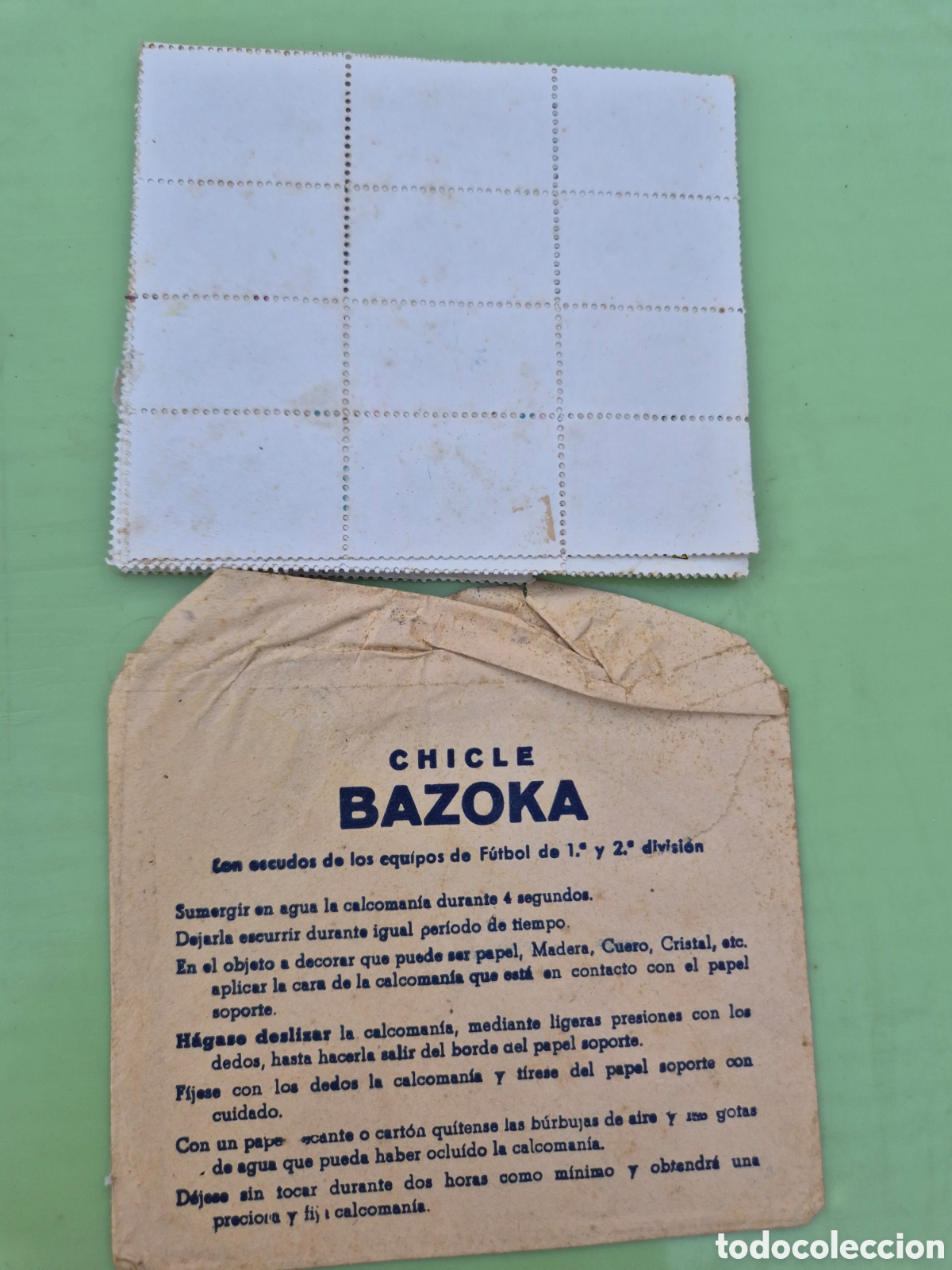Fu&szlig;ball-Sticker: SOBRE CHICLES BAZOCA CON ESCUDOS DE FUTBOL