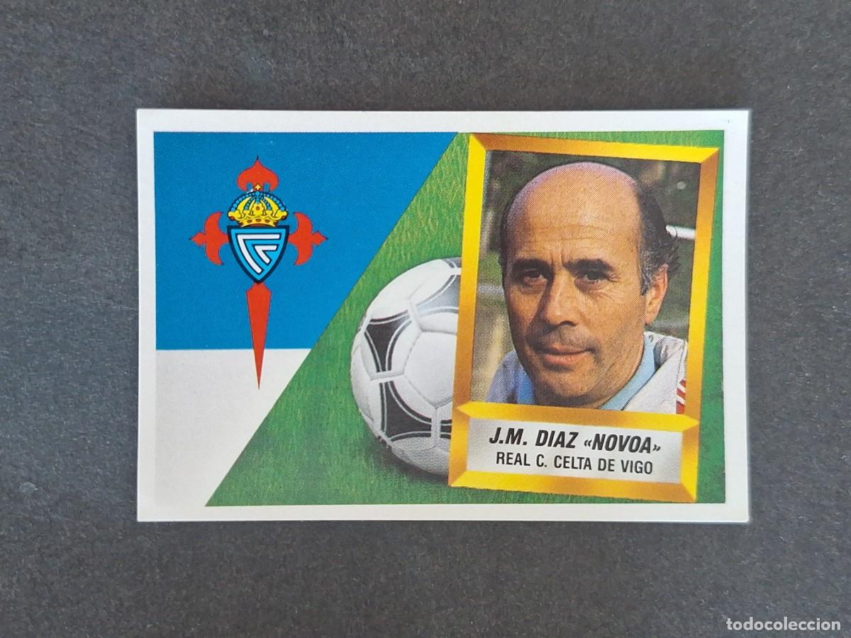 Fu&szlig;ball-Sticker: L5 J. M. DIAZ NOVOA ENTRENADOR CELTA DE VIGO LIGA ESTE 1988 1989 88 89 NUNCA PEGADO SIN PEGAR