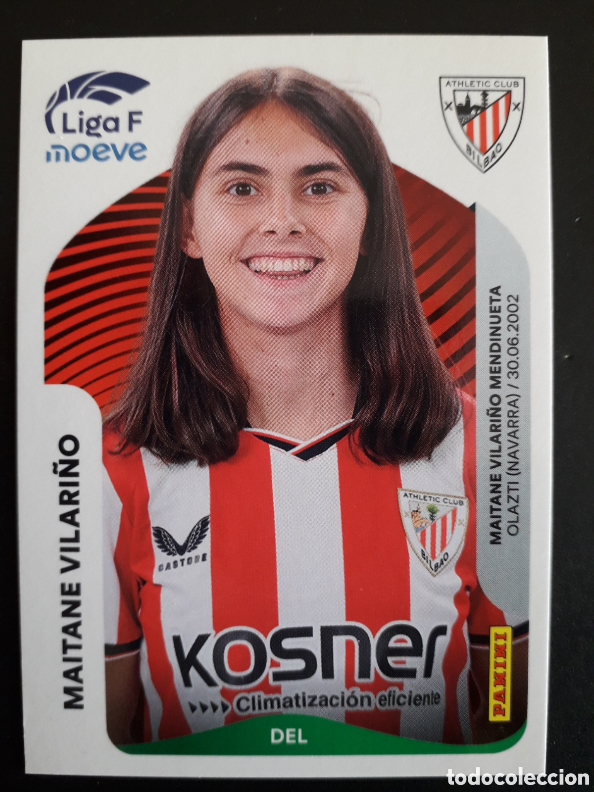 Fu&szlig;ball-Sticker: MAITANE VILARI&Ntilde;O ATHLETIC BILBAO N&deg; 41 LIGA F FEMENINA 2025 2026 25 26 PANINI PEDIDO M&Iacute;NIMO 3&euro;