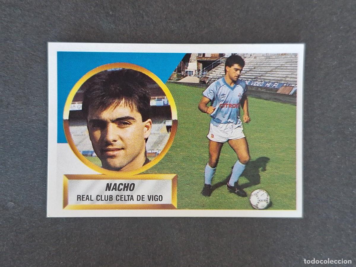 Fu&szlig;ball-Sticker: L5 NACHO CELTA DE VIGO LIGA ESTE 1988 1989 88 89 NUNCA PEGADO SIN PEGAR