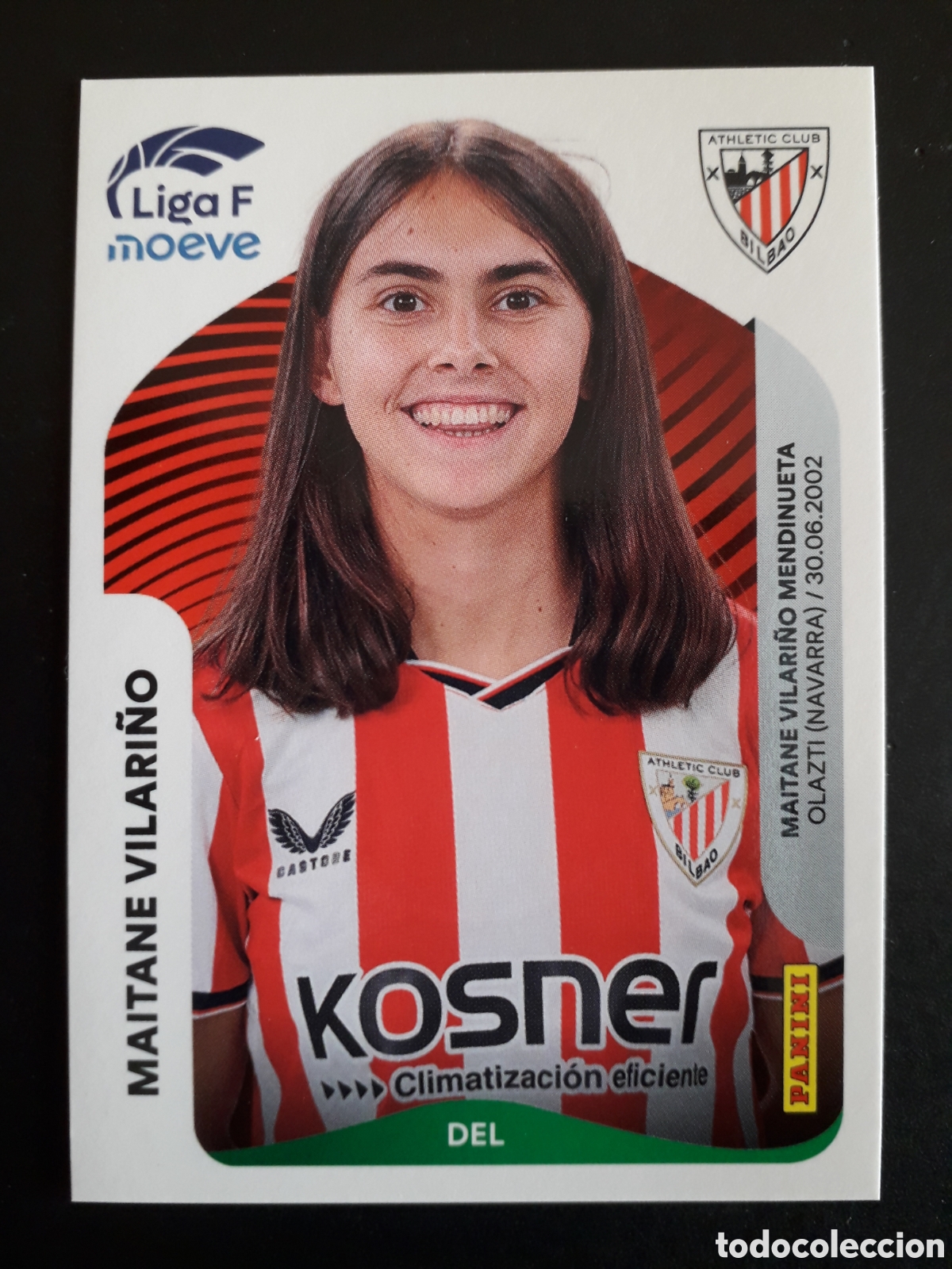 Fu&szlig;ball-Sticker: MAITANE VILARI&Ntilde;O ATHLETIC BILBAO N&deg; 41 LIGA F FEMENINA 2025 2026 25 26 PANINI PEDIDO M&Iacute;NIMO 3&euro;