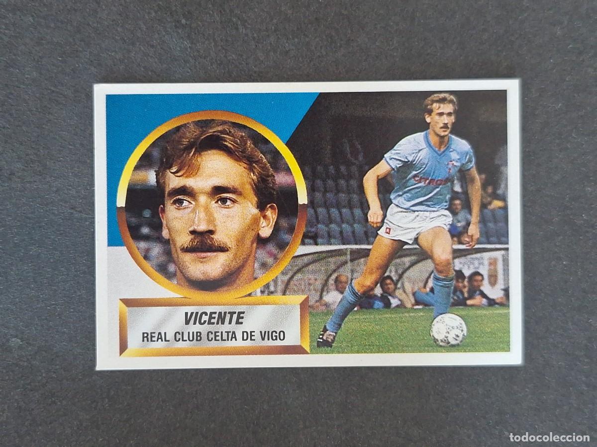 Fu&szlig;ball-Sticker: L5 VICENTE CELTA DE VIGO LIGA ESTE 1988 1989 88 89 NUNCA PEGADO SIN PEGAR