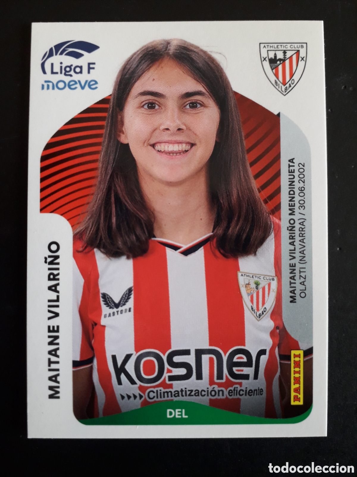 Fu&szlig;ball-Sticker: MAITANE VILARI&Ntilde;O ATHLETIC BILBAO N&deg; 41 LIGA F FEMENINA 2025 2026 25 26 PANINI PEDIDO M&Iacute;NIMO 3&euro;