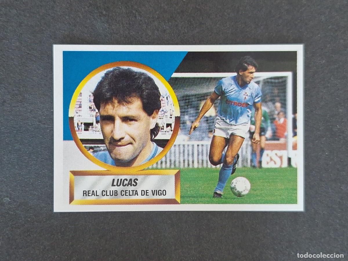 Cromos de f&uacute;tbol: L5 LUCAS CELTA DE VIGO LIGA ESTE 1988 1989 88 89 NUNCA PEGADO SIN PEGAR