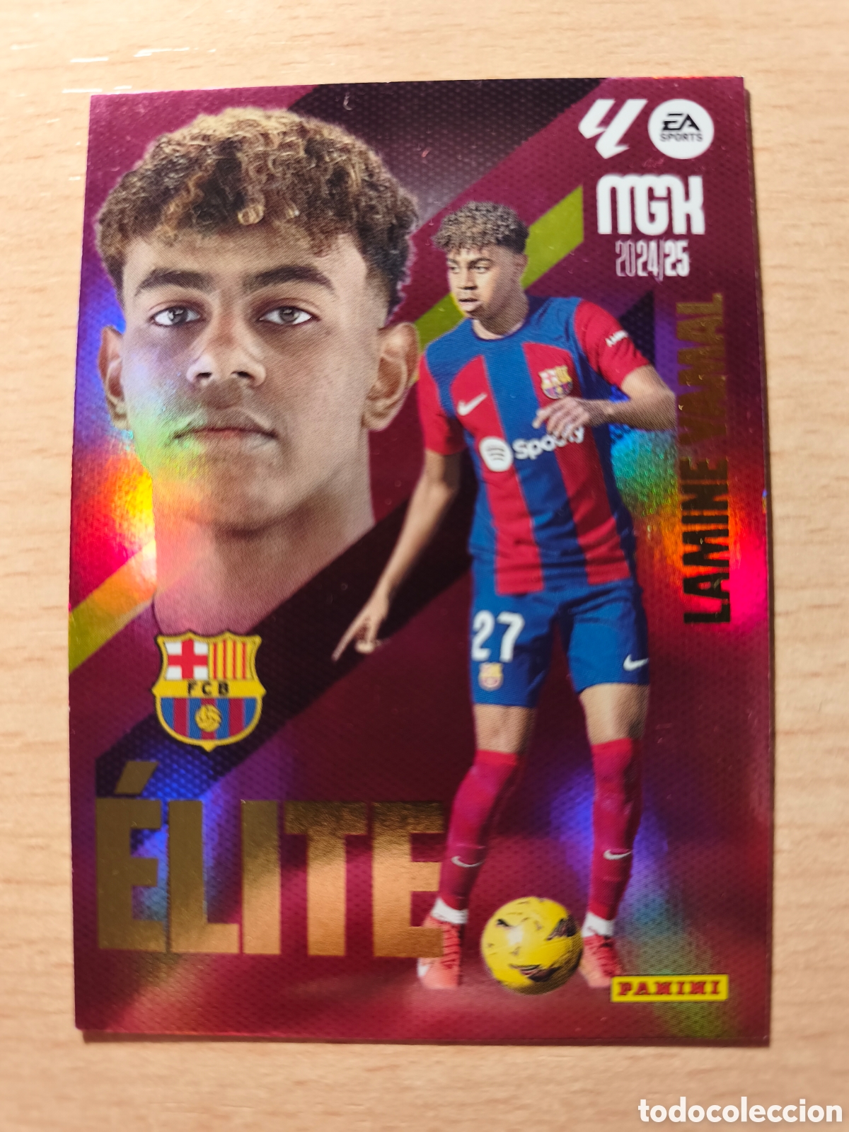 Cromos de f&uacute;tbol: 7 LAMINE YAMAL ELITE FC BARCELONA MEGACRACKS 2024 2025 PANINI 24 25