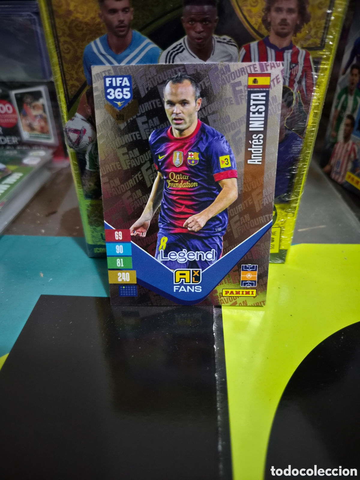 Cromos de f&uacute;tbol: N&deg;389 Fans Legends Iniesta FIFA 365 2027