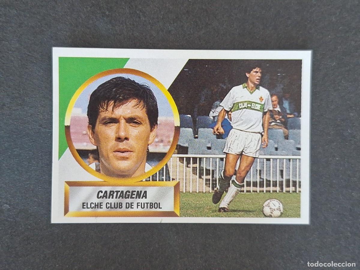 Cromos de f&uacute;tbol: L5 CARTAGENA ELCHE C. F. LIGA ESTE 1988 1989 88 89 NUNCA PEGADO SIN PEGAR
