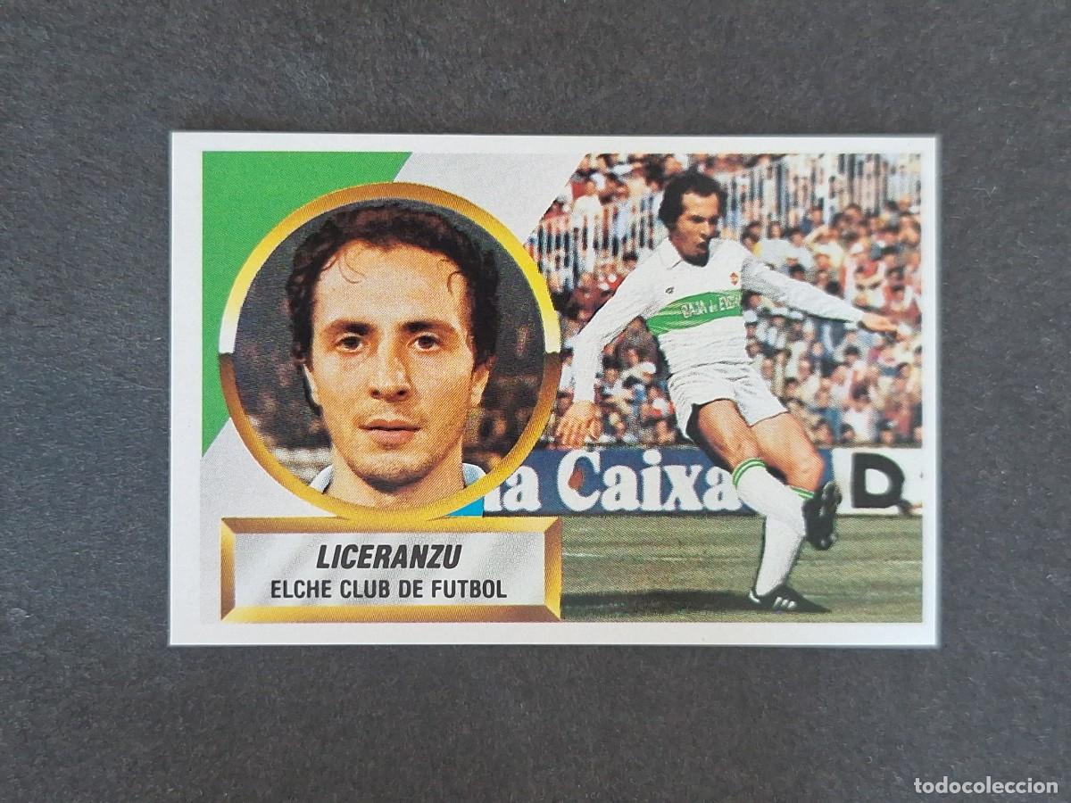 Cromos de f&uacute;tbol: L5 LICERANZU ELCHE C. F. LIGA ESTE 1988 1989 88 89 NUNCA PEGADO SIN PEGAR