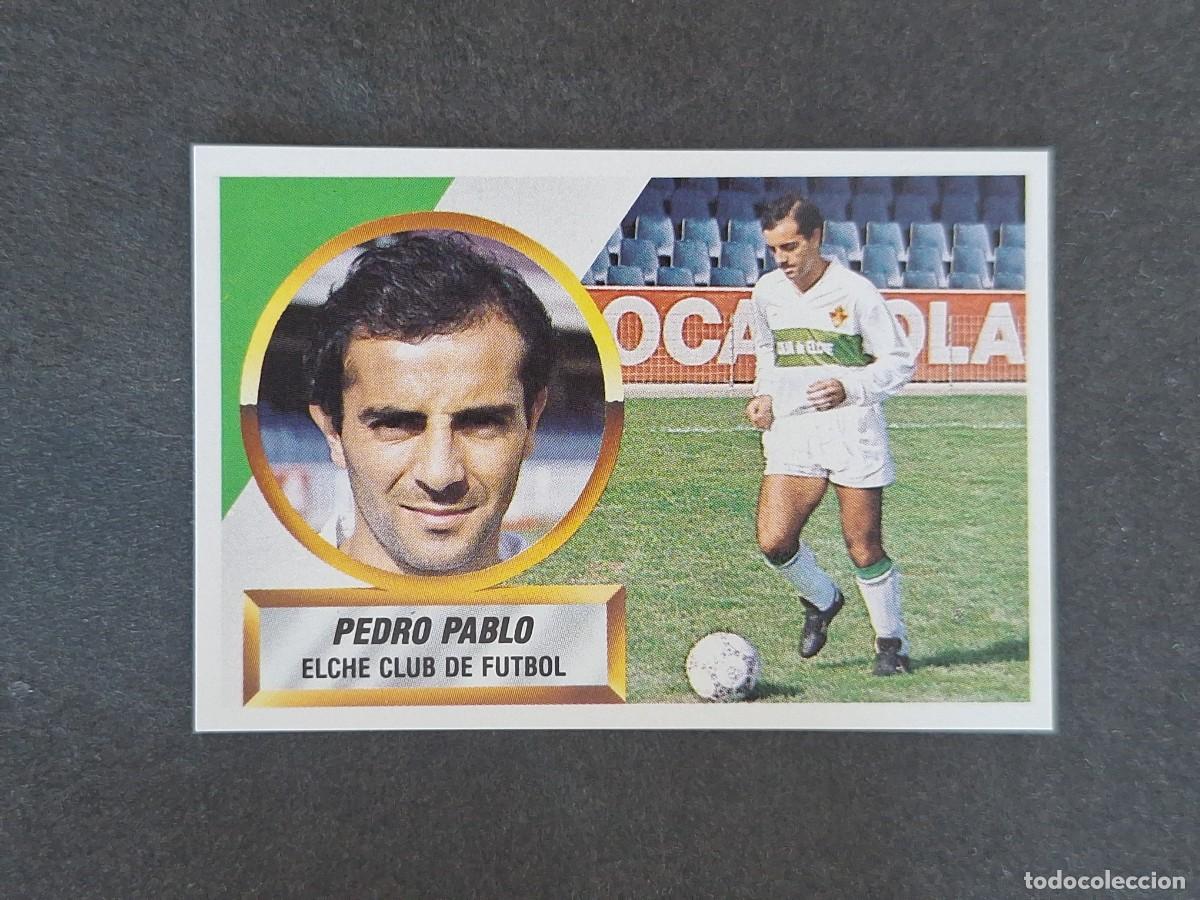 Cromos de f&uacute;tbol: L5 PEDRO PABLO ELCHE C. F. LIGA ESTE 1988 1989 88 89 NUNCA PEGADO SIN PEGAR
