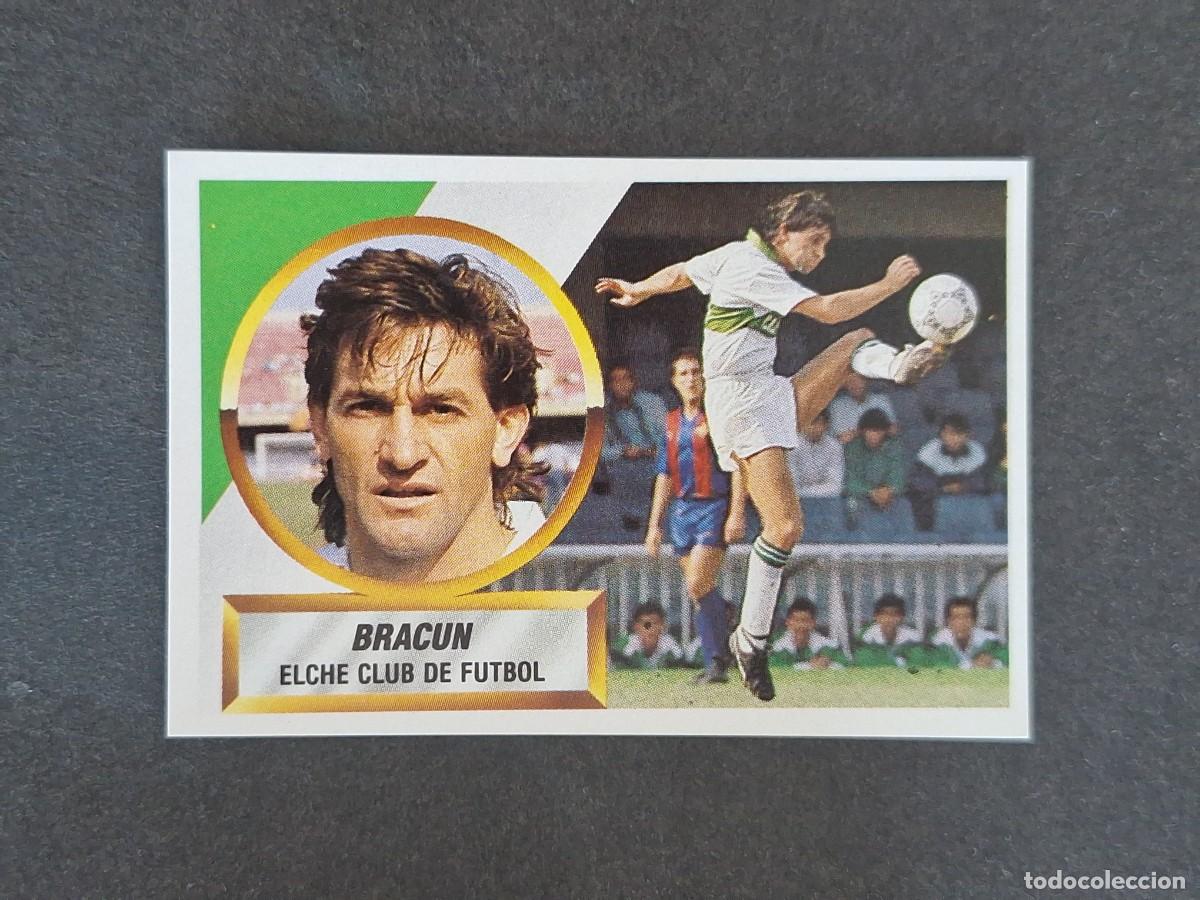 Cromos de f&uacute;tbol: L5 BRACUN ELCHE C. F. LIGA ESTE 1988 1989 88 89 NUNCA PEGADO SIN PEGAR