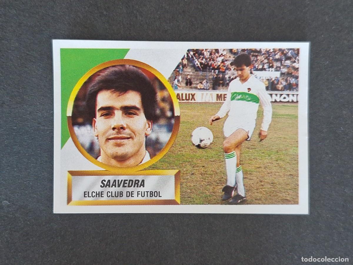 Cromos de f&uacute;tbol: L5 SAAVEDRA ELCHE C. F. LIGA ESTE 1988 1989 88 89 NUNCA PEGADO SIN PEGAR