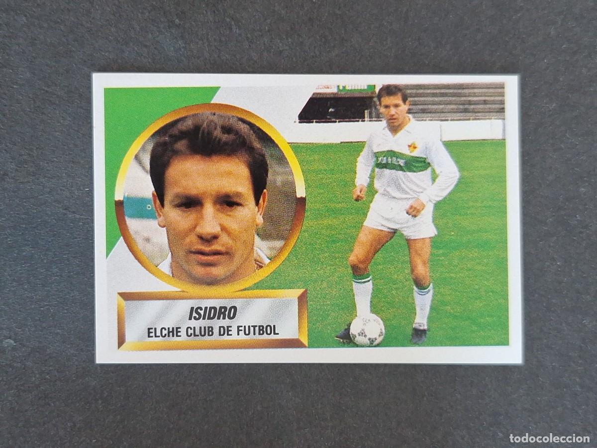 Cromos de f&uacute;tbol: L5 ISIDRO ELCHE C. F. LIGA ESTE 1988 1989 88 89 NUNCA PEGADO SIN PEGAR