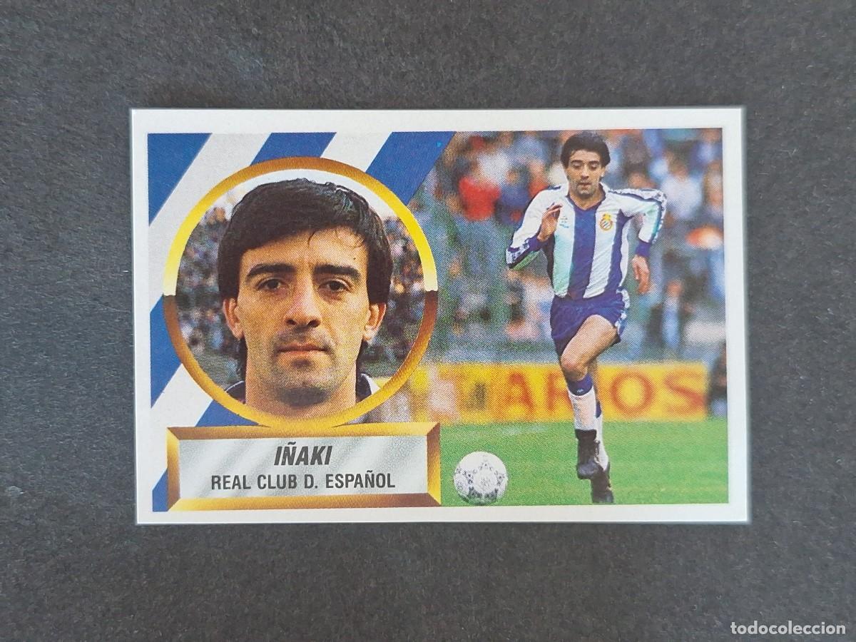 Figurine di Calcio: L5 I&Ntilde;AKI R. C. D. ESPA&Ntilde;OL LIGA ESTE 1988 1989 88 89 NUNCA PEGADO SIN PEGAR