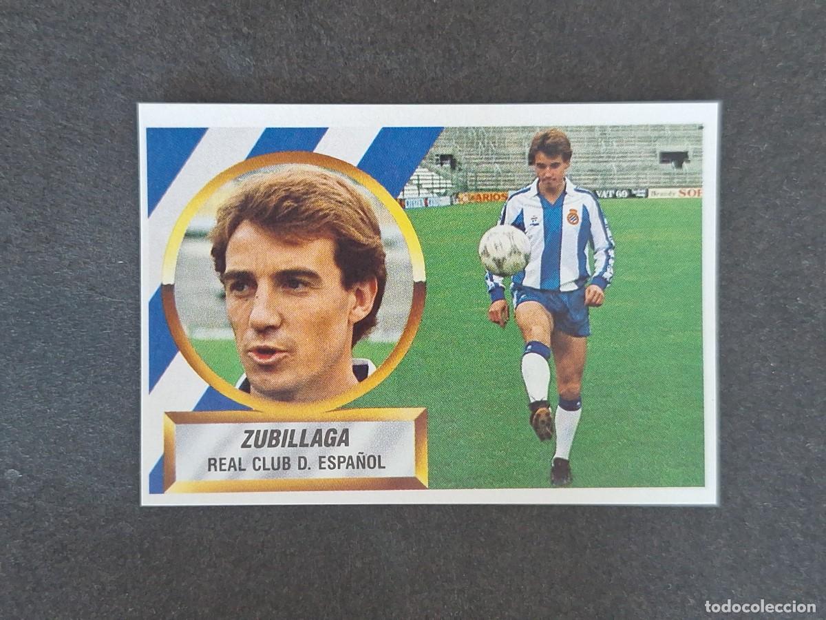 Figurine di Calcio: L5 ZUBILLAGA R. C. D. ESPA&Ntilde;OL LIGA ESTE 1988 1989 88 89 NUNCA PEGADO SIN PEGAR