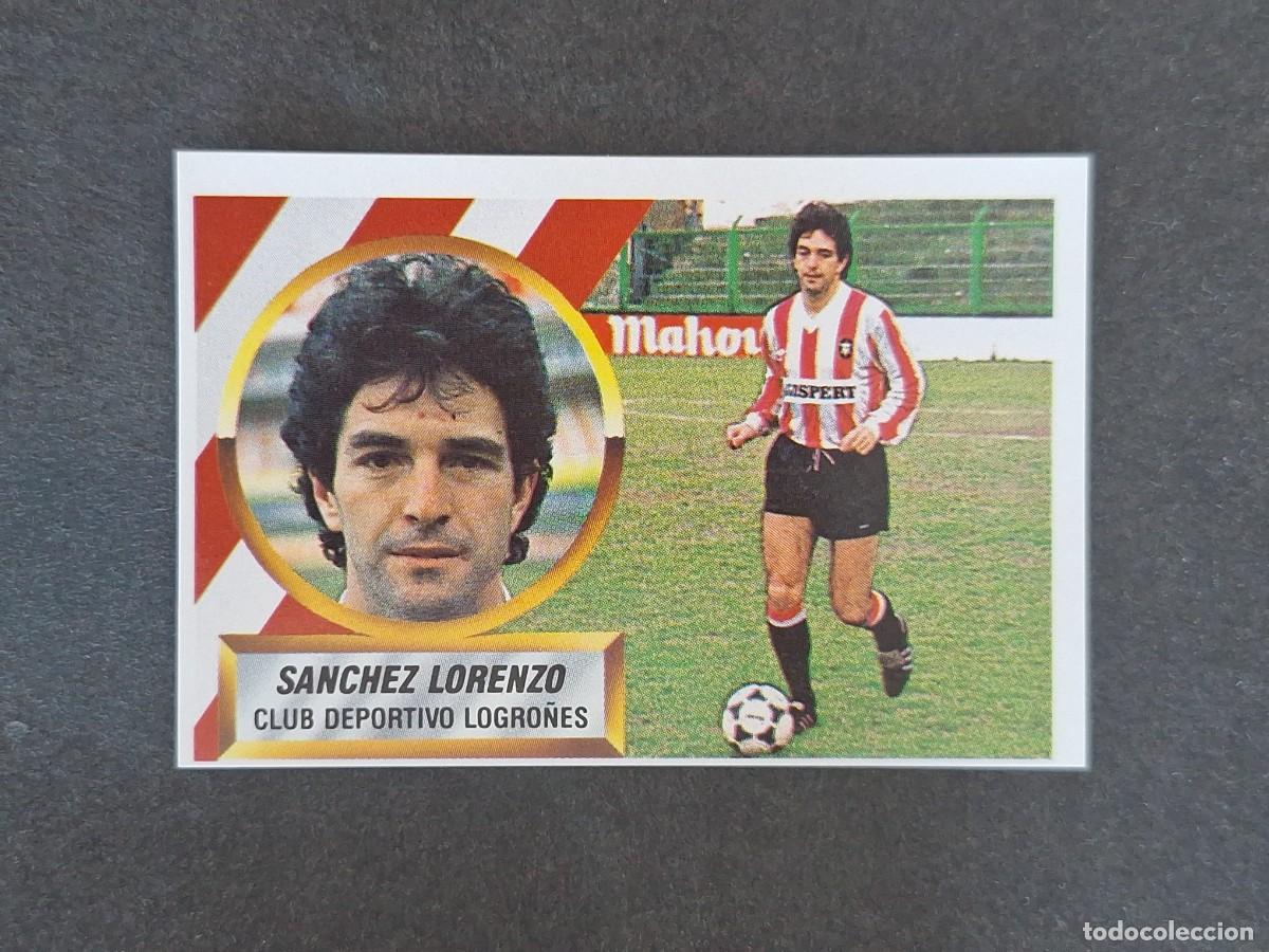 Fu&szlig;ball-Sticker: L5 SANCHEZ LORENZO C. D. LOGRO&Ntilde;ES LIGA ESTE 1988 1989 88 89 NUNCA PEGADO SIN PEGAR