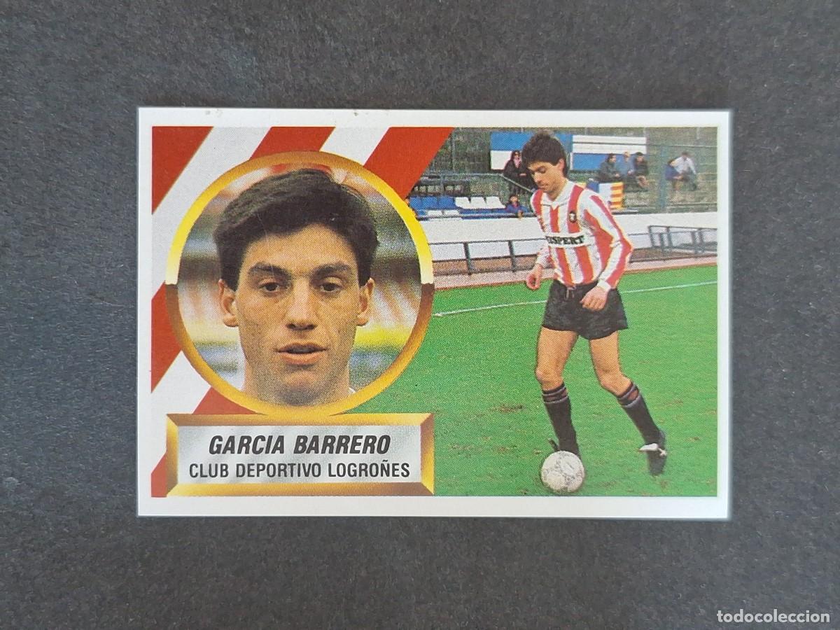 Fu&szlig;ball-Sticker: L5 GARCIA BARRERO C. D. LOGRO&Ntilde;ES LIGA ESTE 1988 1989 88 89 NUNCA PEGADO SIN PEGAR
