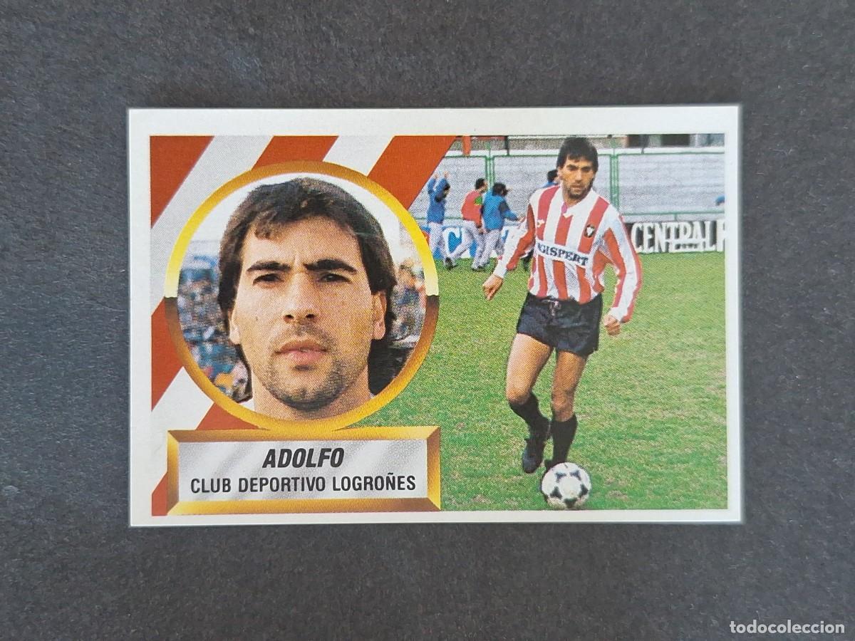 Fu&szlig;ball-Sticker: L5 ADOLFO C. D. LOGRO&Ntilde;ES LIGA ESTE 1988 1989 88 89 NUNCA PEGADO SIN PEGAR