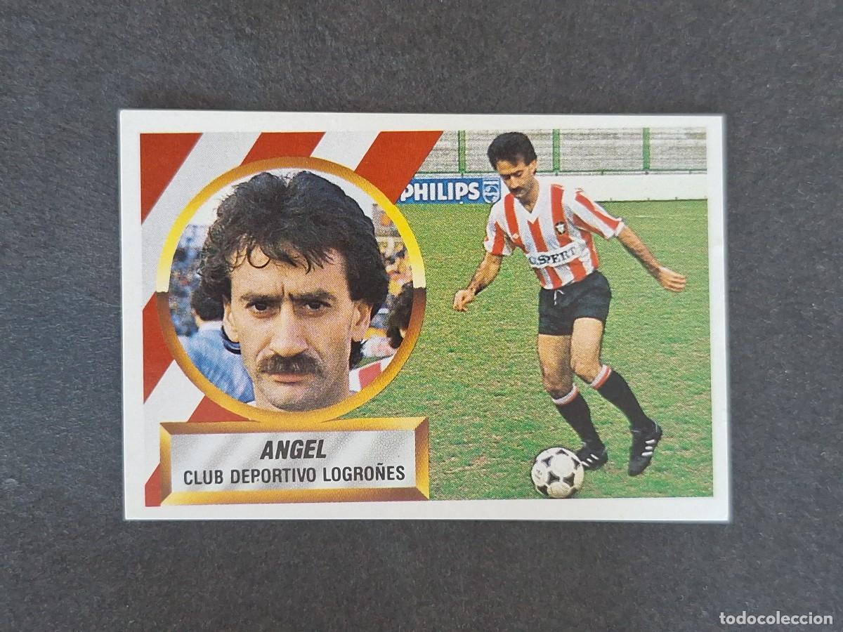 Fu&szlig;ball-Sticker: L5 ANGEL C. D. LOGRO&Ntilde;ES LIGA ESTE 1988 1989 88 89 NUNCA PEGADO SIN PEGAR