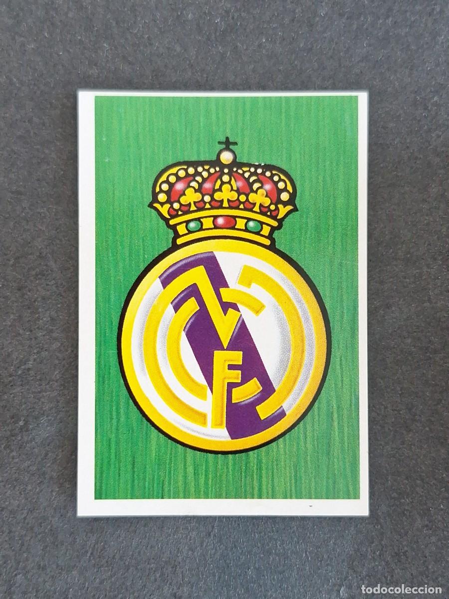 Fu&szlig;ball-Sticker: L5 ESCUDO REAL MADRID LIGA ESTE 1988 1989 88 89 NUNCA PEGADO SIN PEGAR