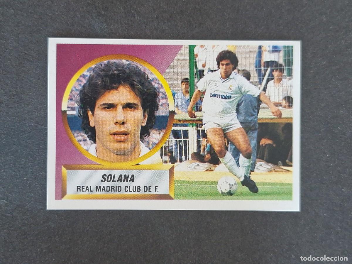 Figurine di Calcio: L5 SOLANA REAL MADRID LIGA ESTE 1988 1989 88 89 NUNCA PEGADO SIN PEGAR