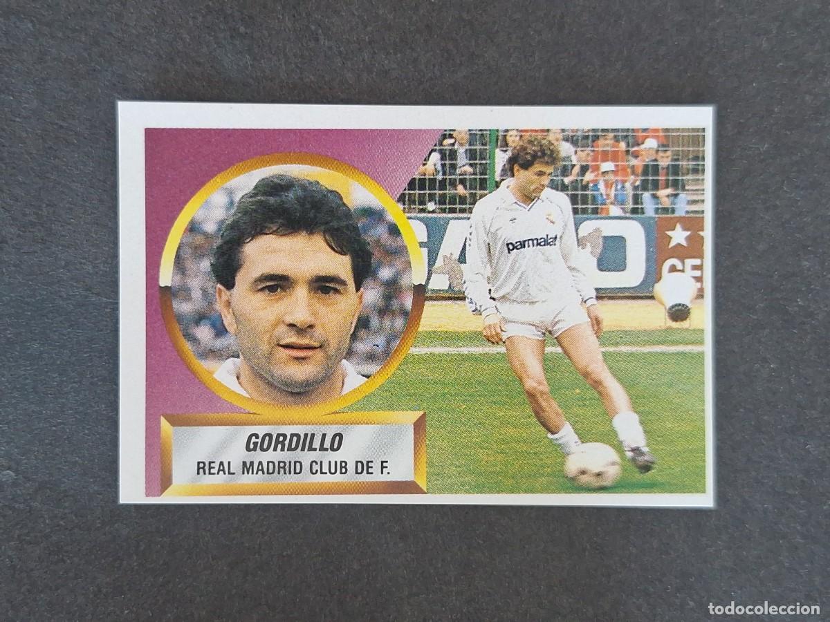 Figurine di Calcio: L5 GORDILLO REAL MADRID LIGA ESTE 1988 1989 88 89 NUNCA PEGADO SIN PEGAR