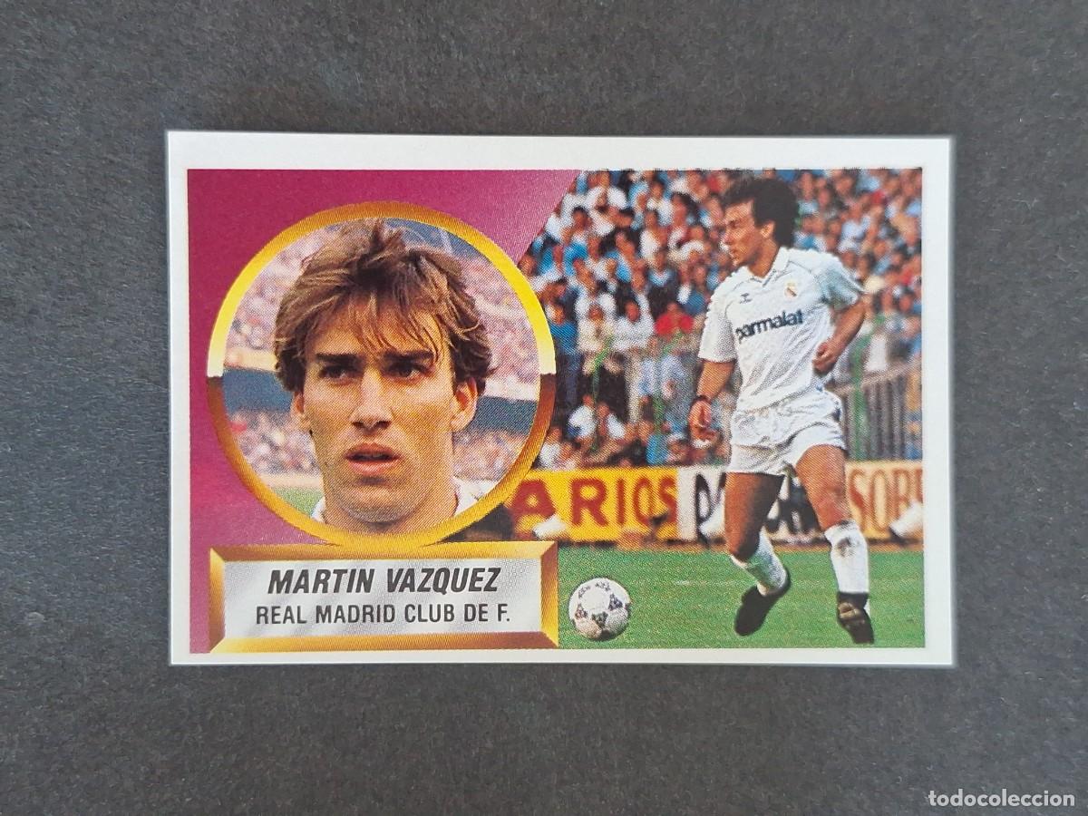 Figurine di Calcio: L5 MARTIN VAZQUEZ REAL MADRID LIGA ESTE 1988 1989 88 89 NUNCA PEGADO SIN PEGAR