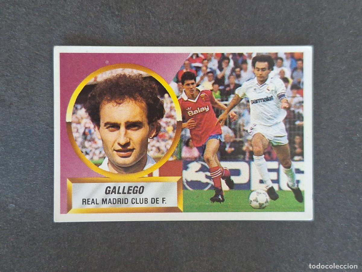 Figurine di Calcio: L5 GALLEGO REAL MADRID LIGA ESTE 1988 1989 88 89 NUNCA PEGADO SIN PEGAR