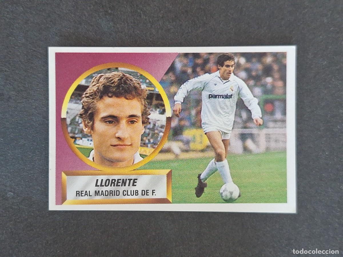 Figurine di Calcio: L5 LLORENTE REAL MADRID LIGA ESTE 1988 1989 88 89 NUNCA PEGADO SIN PEGAR