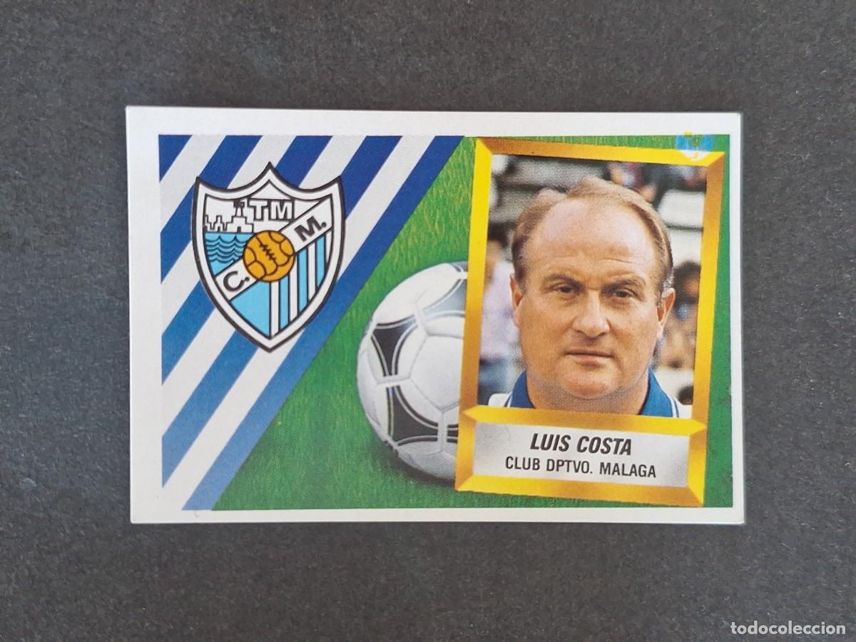 Figurine di Calcio: L5 LUIS COSTA ENTRENADOR MALAGA C. F. LIGA ESTE 1988 1989 88 89 NUNCA PEGADO SIN PEGAR