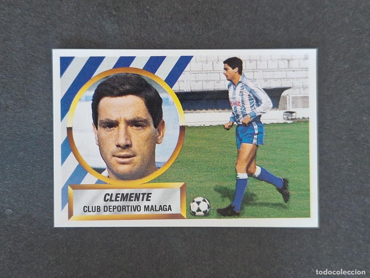 Football Stickers: L5 CLEMENTE MALAGA C. F. LIGA ESTE 1988 1989 88 89 NUNCA PEGADO SIN PEGAR